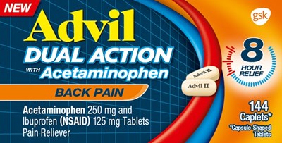 Advil Dual Action with Aceta Back Pain 144 Caplets.jpg Advil Dual Action with Aceta Back Pain 144 Caplets - Advil Dual Action with Aceta Back Pain 144 Caplets